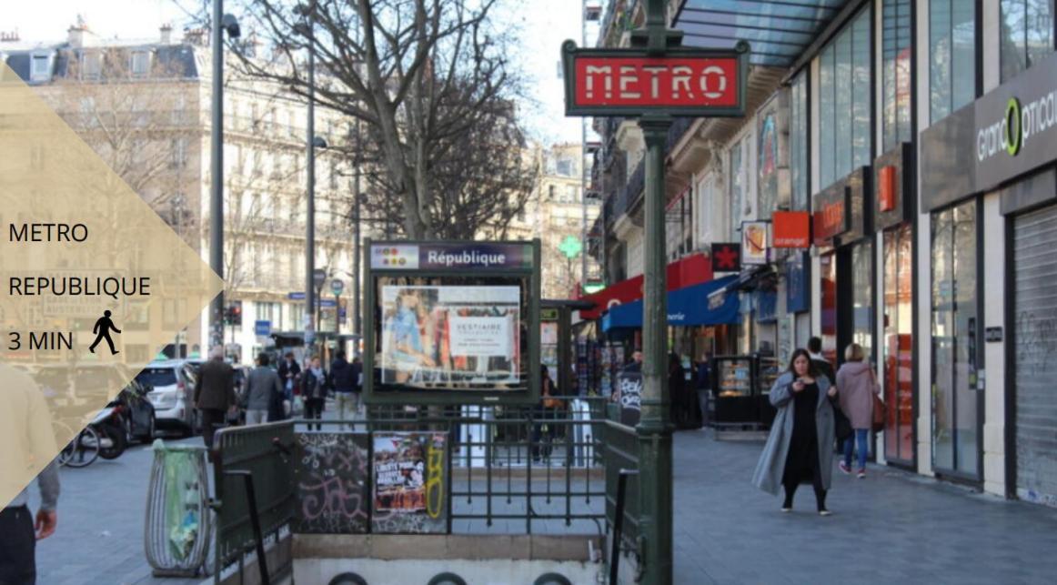 Appartement Contemporain Republique - Temple 2 Paris Dış mekan fotoğraf